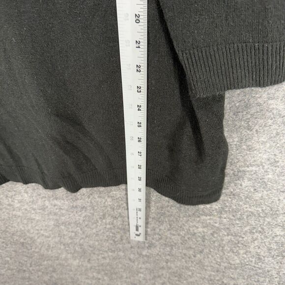 New Basic Editions Sweater Pullover Women 3X Plus Black Cowl Neck Knit Casual - Picture 6 of 7